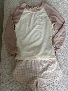 Quincy Mae Boys Swim Trunks & Rash Guard Set